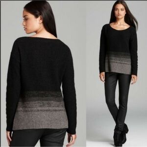 Eileen Fisher Yak Wool Silk Crew Neck Sweater with Ombre
